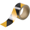Tape 50mmx4,5m zwart/geel gestreept - reflecterend